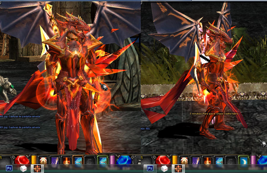 Mu Brave Set Nuevo set Dragon Mu online by hopetail on DeviantArt