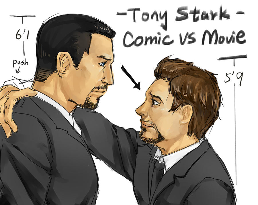 Comic Vs Movie tony stark by liuhagaren on DeviantArt Comic Vs Movie tony stark by liuhagaren on DeviantArt