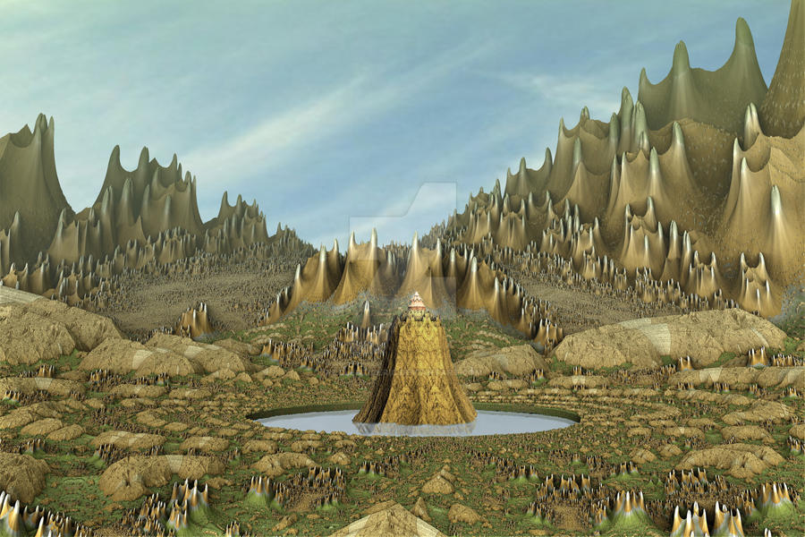 Science Fiction Monastery Monastery in the Mountains by eclecticeric on DeviantArt