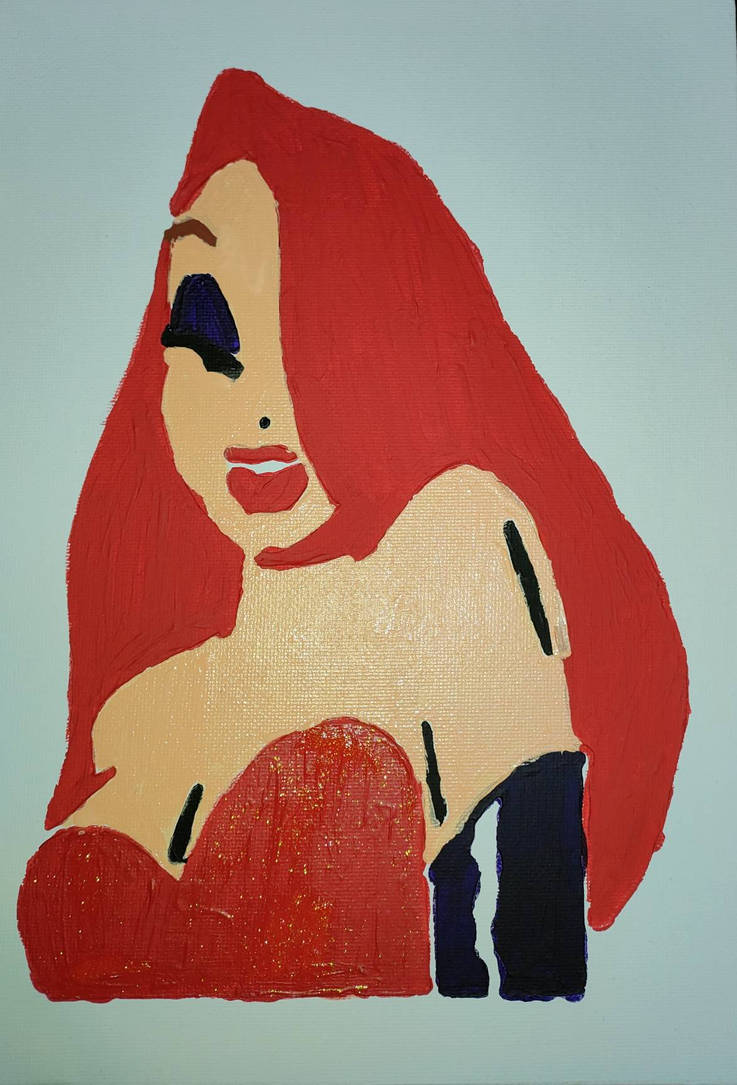 Jessica Rabbit Painting Jessica rabbit painting acrylic by lizannachambers on DeviantArt