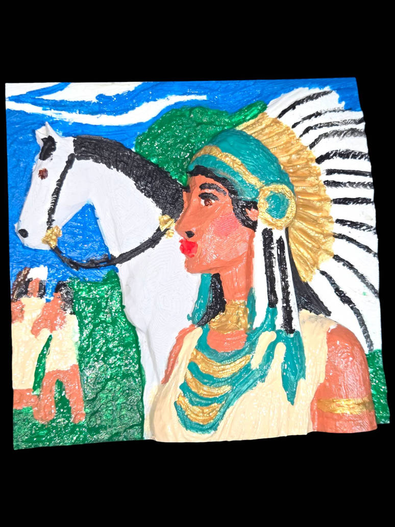 Native Plaque Sample Native American plaque handpainted and 3d printed by lizannachambers on ...