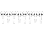 Some Kisekae Chibi bases (UPDATED) by SRM-Will-Never-Die