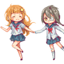 Pixel Commission 2 - Kichi and Nanako