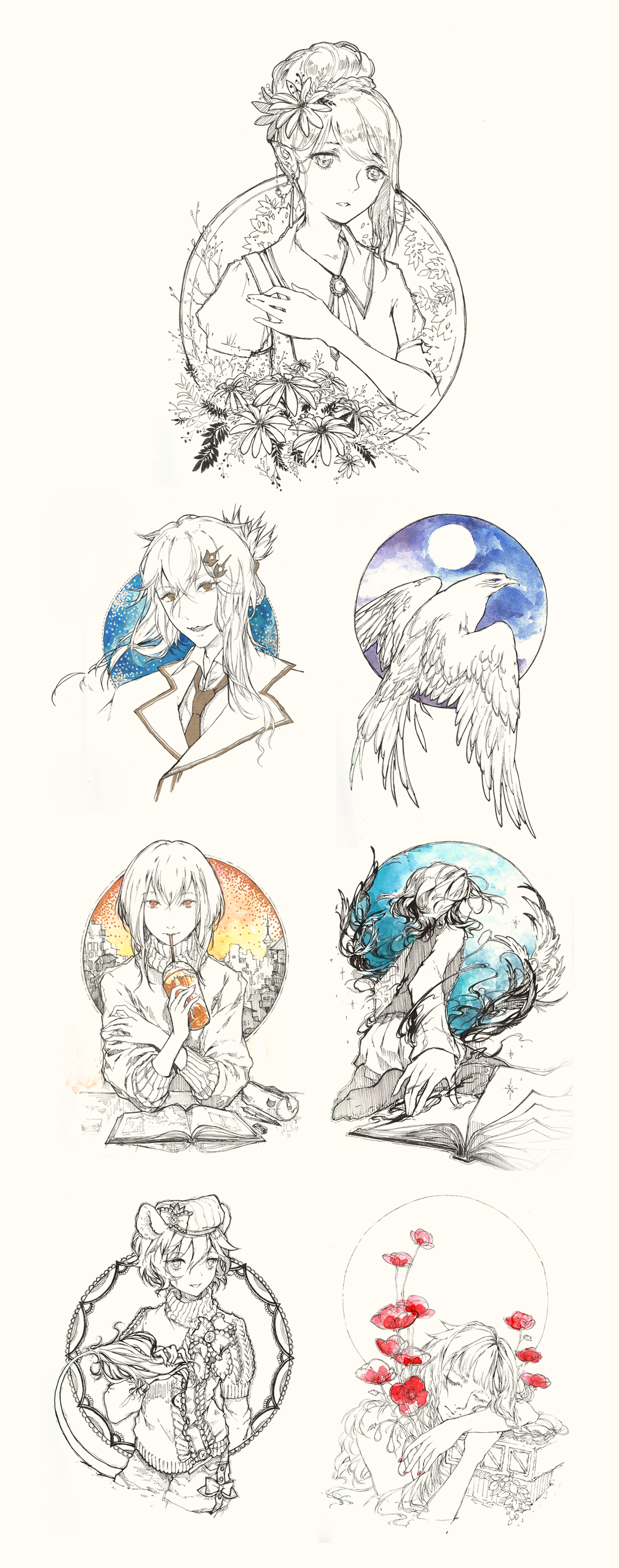 {PR} - Inktober 1-7 by Nyanfood