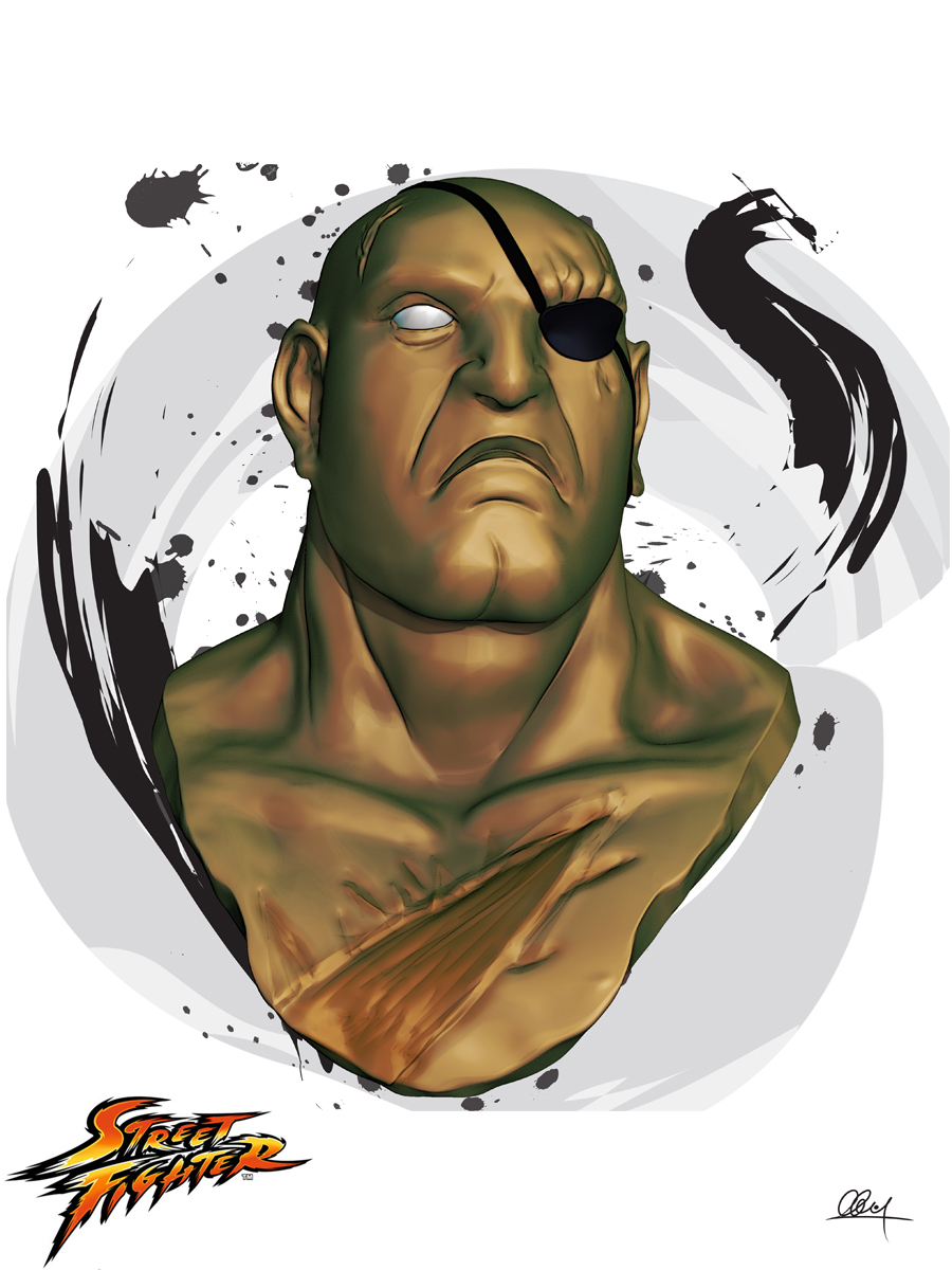 Sagat Bust