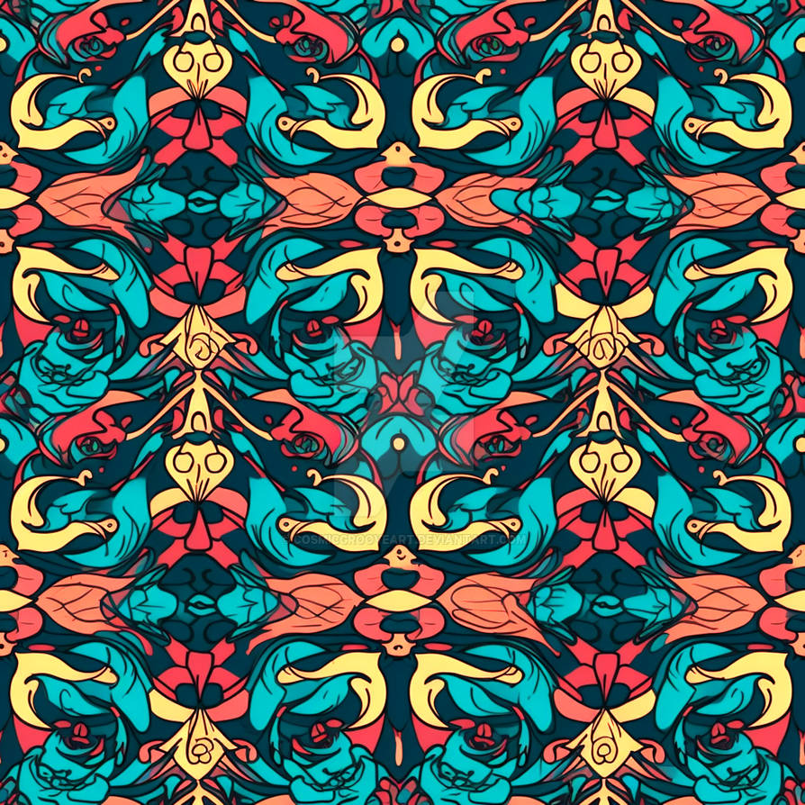 seamless pattern by cosmicgrooveart on DeviantArt