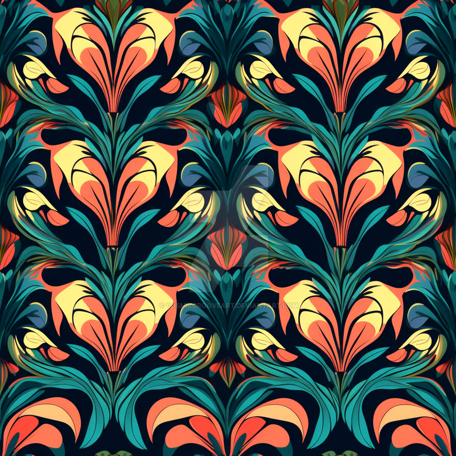 seamless pattern by cosmicgrooveart on DeviantArt