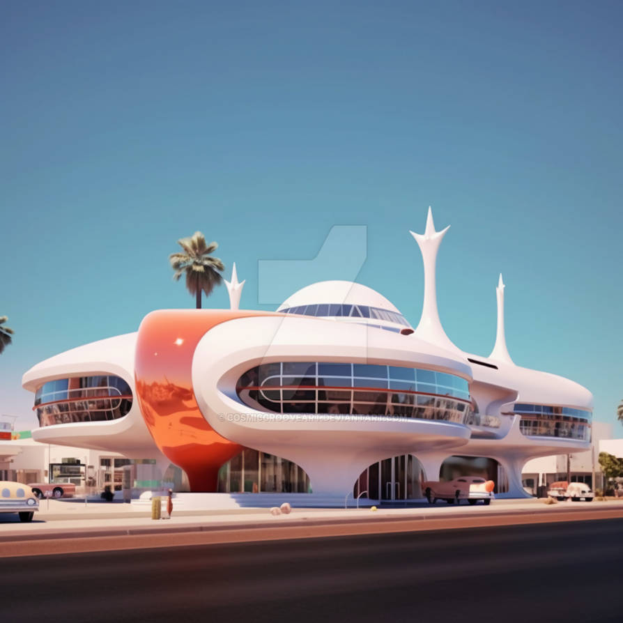 space age architecture by cosmicgrooveart on DeviantArt