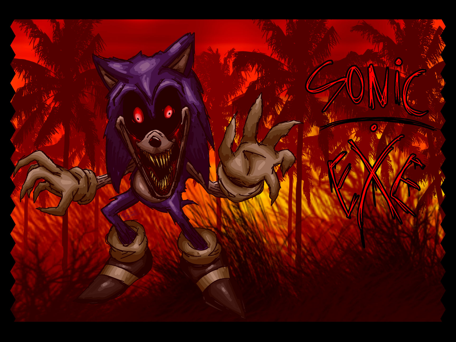 SONIC.EXE Redesign by SpringCola on DeviantArt