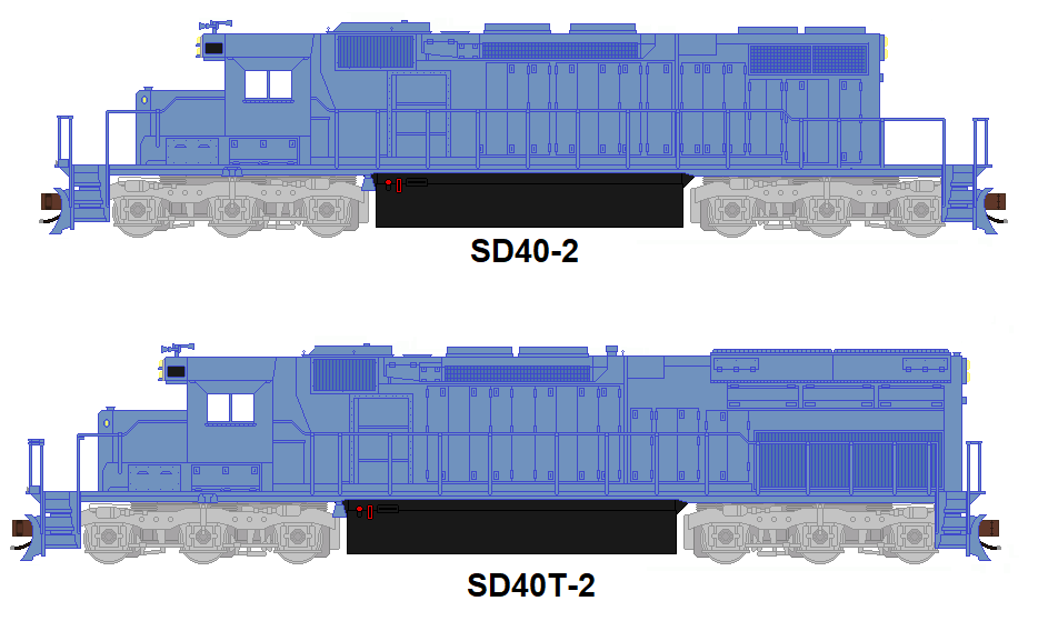 EMD SD40 and SD40-2 Locomotives