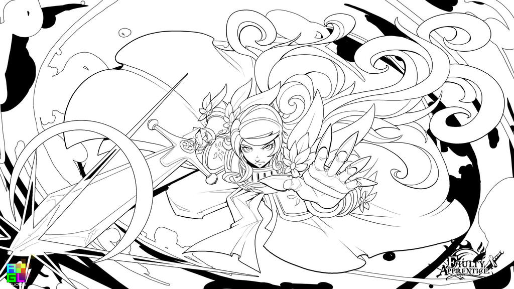 Commander Attack line art by dinmoney on DeviantArt