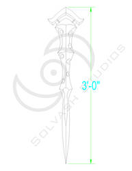 Little Witch Academia: Shiny Rod Template