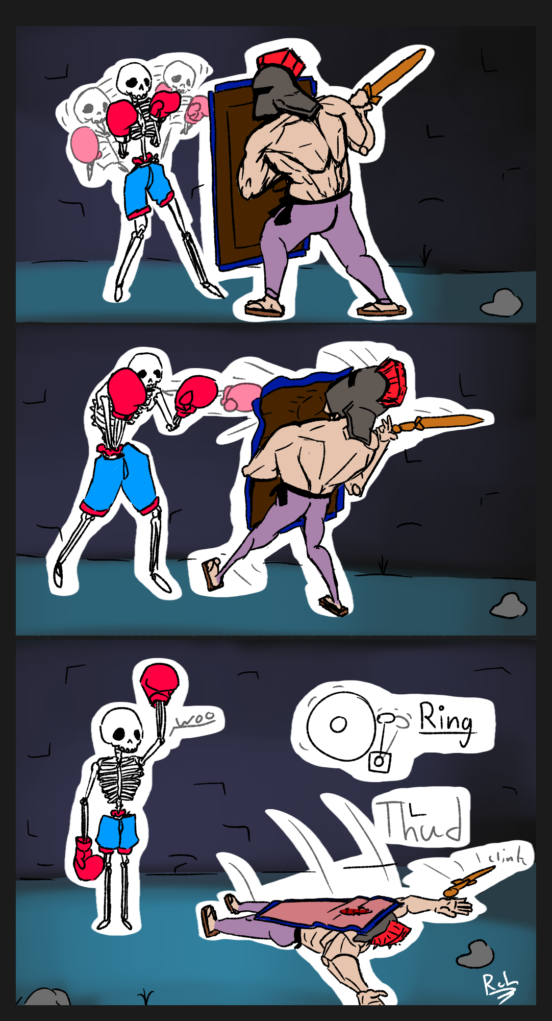 Boxer Skeleton Skeleton Boxer Vs Man by ryaNLatta on DeviantArt