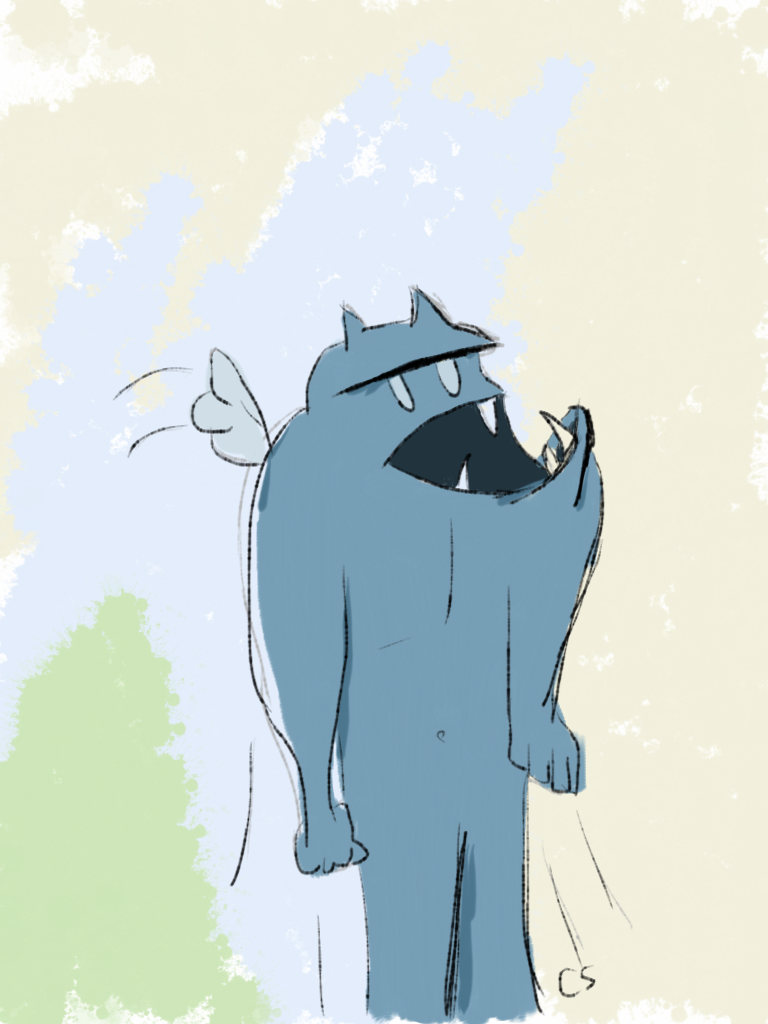 Anxiety-Ridden Flying Monster by fakemonsters on DeviantArt