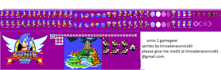 Super Sonic Game Gear Sprites by ThomasTheHedgehog888 on DeviantArt