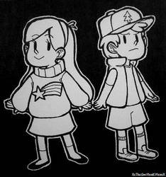 Mabel n' Dipper Pines by XxTheSmittenKittenxX