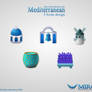 Mediterranean icons design