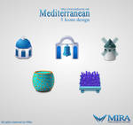 Mediterranean icons design