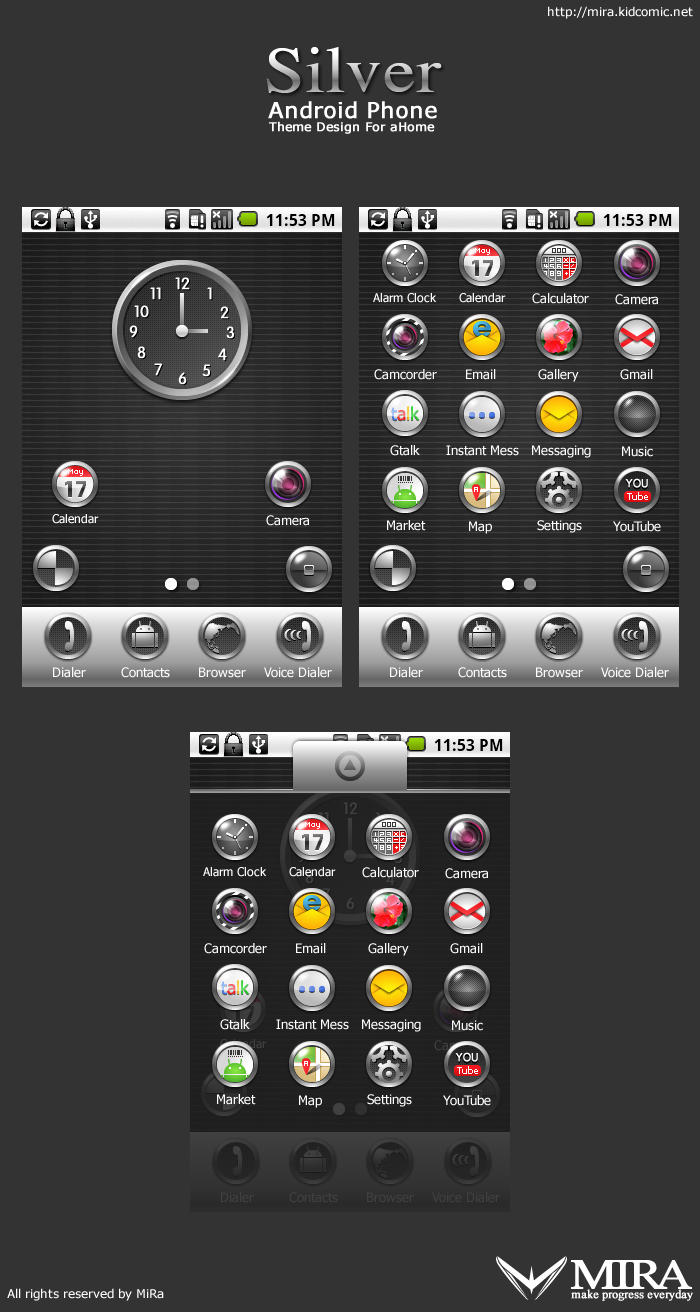 phone theme 'silver'