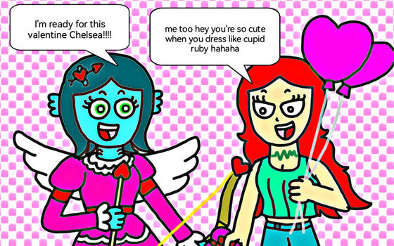 Chelsea and Ruby ready for this valentine