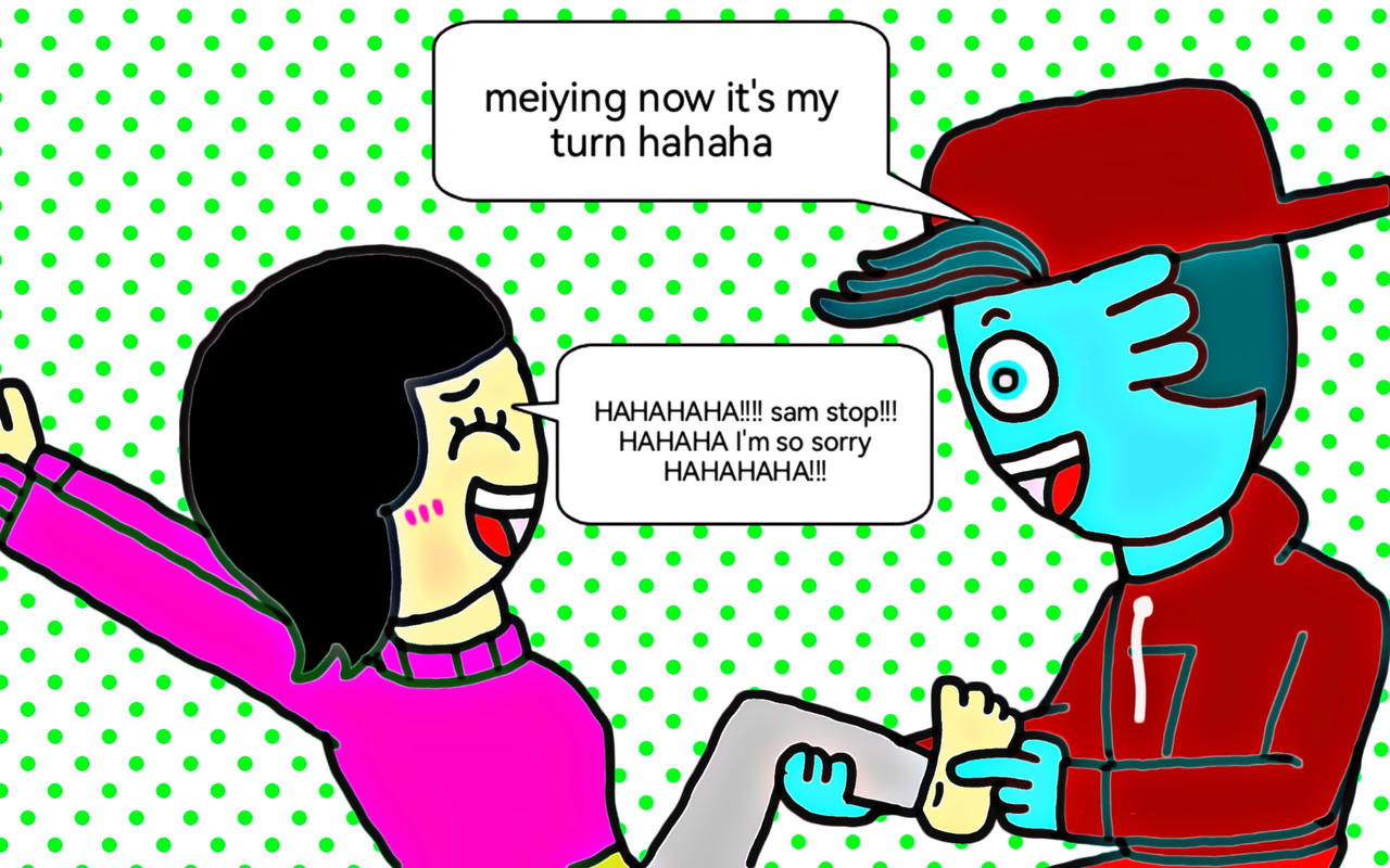 Meiying get tickled