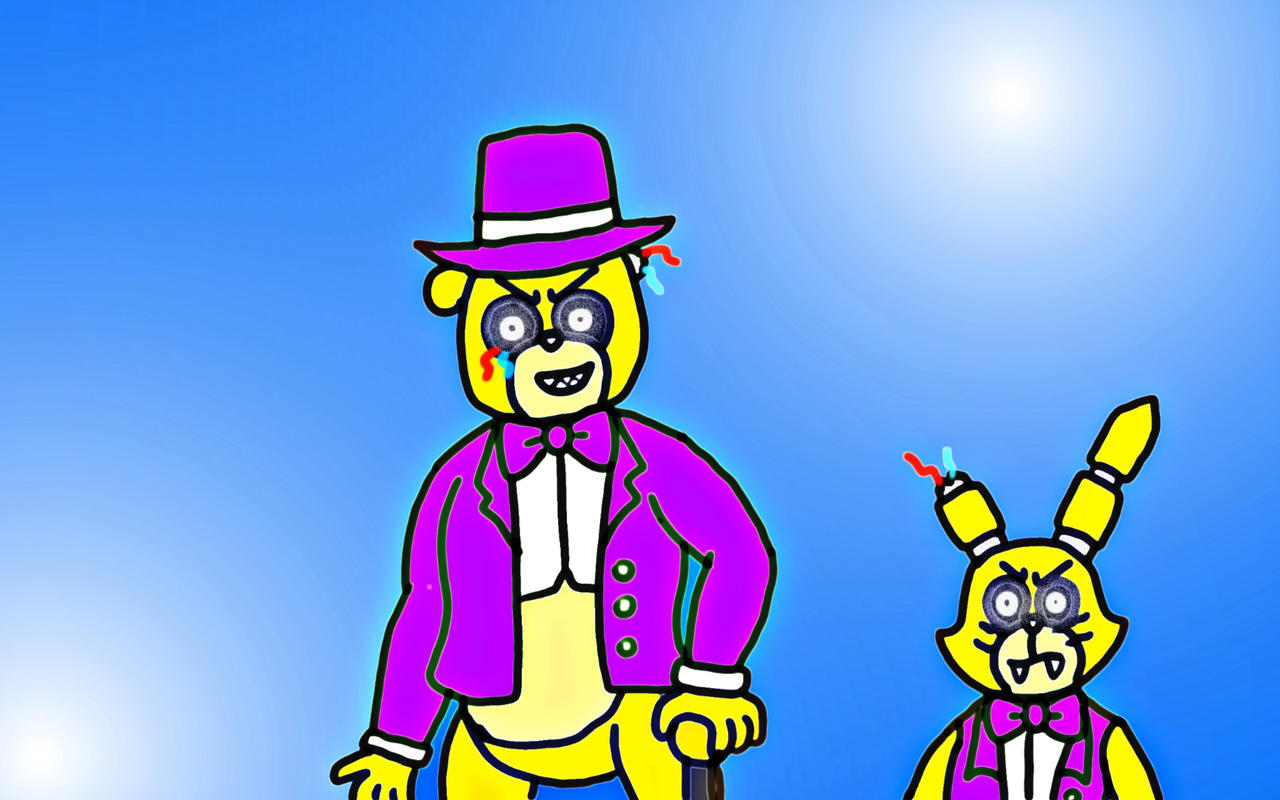 Golden Fredbear and springbonnie