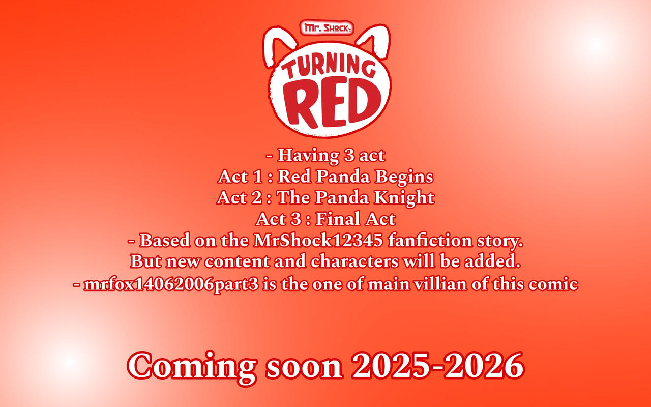 Mr. Shock's Turning Red comic info