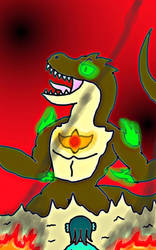 gillman facing terror trex