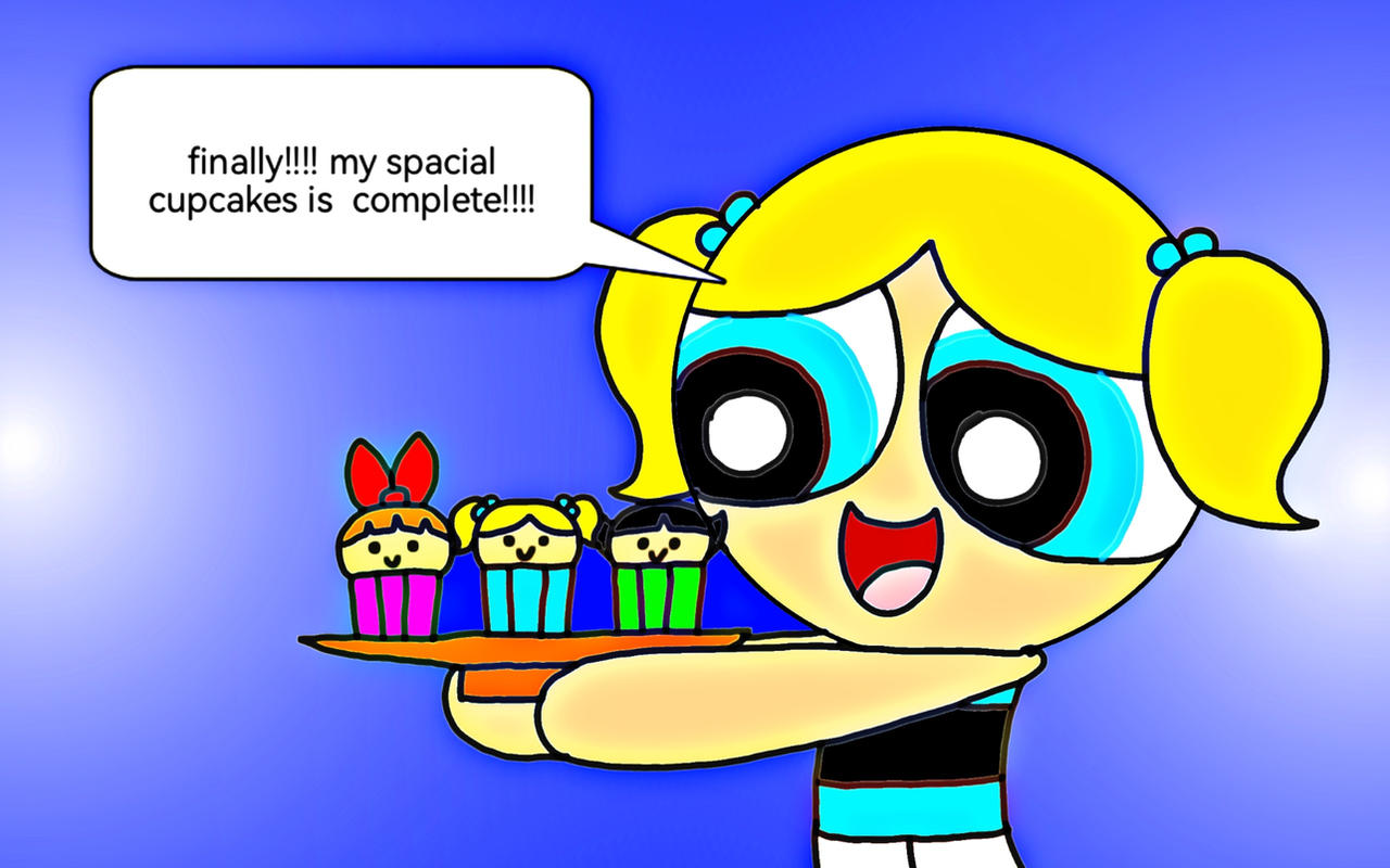 Bubbles spacial cupcakes