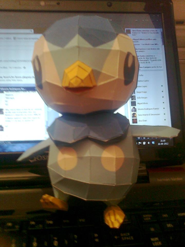 Piplup Papercraft