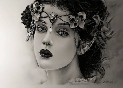 Charcoal drawing