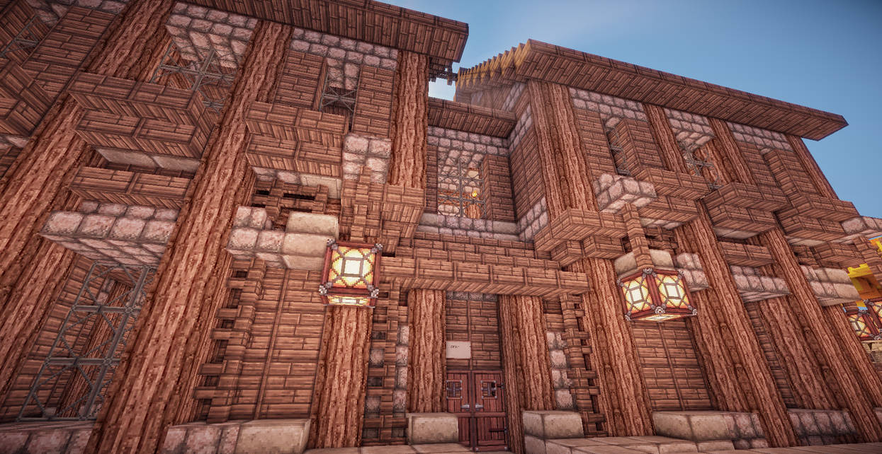 Minecraft Shop House by aquaarmor on DeviantArt