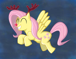 Fluttershy feeling the Christmas Spirit