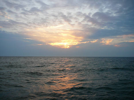 Sunset Lake Michigan Stock 2