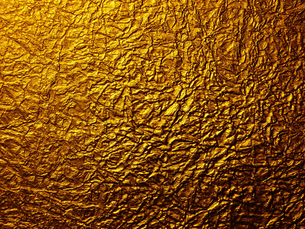 Gold Metal Wrinkled Paper by Enchantedgal-Stock