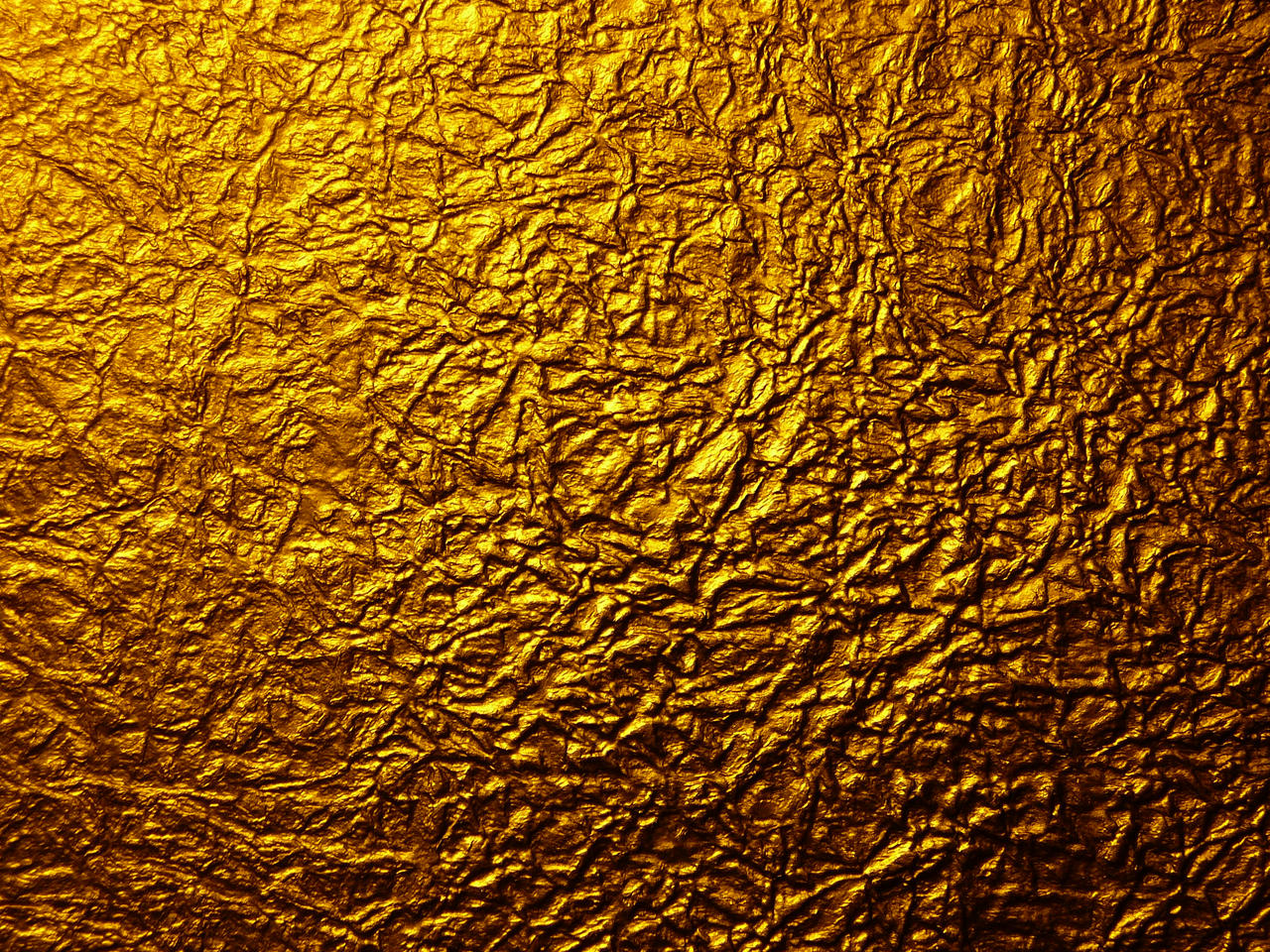 Gold Metal Wrinkled Paper