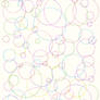 Colored Ink Circles Pattern