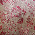 Red Gold Floral Background
