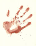 Bloody Hand Print Stock by Enchantedgal-Stock