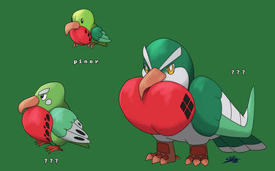 Fakemon - Pinor evolution