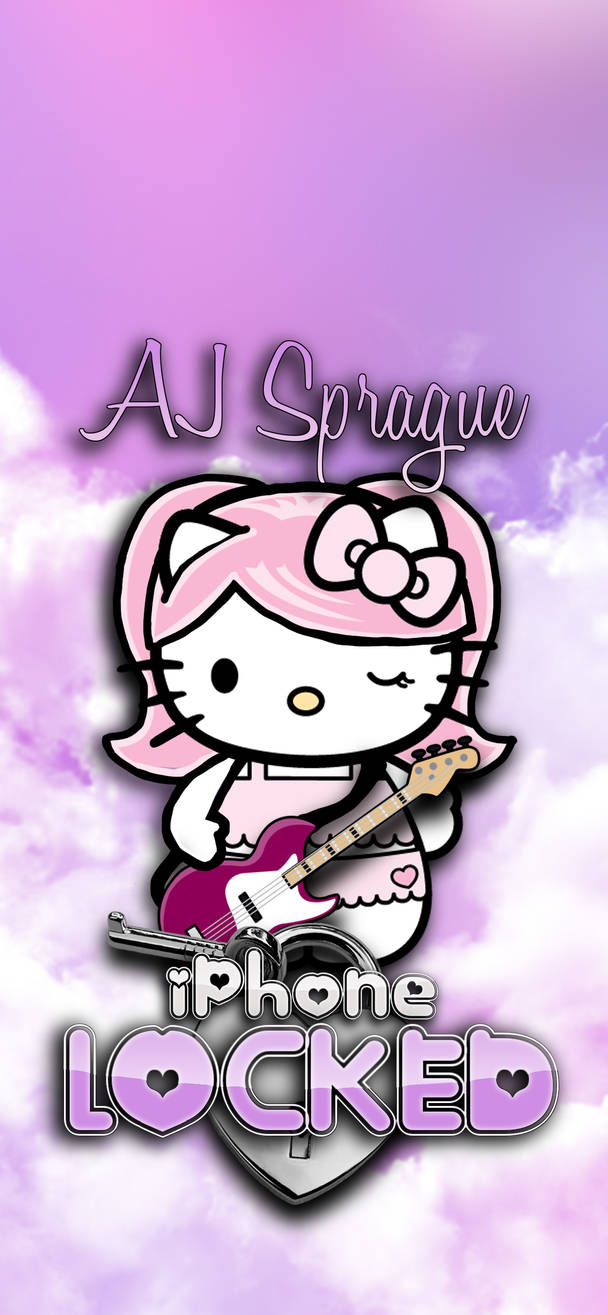 CustomizedRocker Kitty iPhone 14 Pro Max Wallpaper by MidnightMewcat on ...