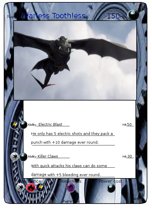 toothless pokemon card by BadElf2000 on DeviantArt