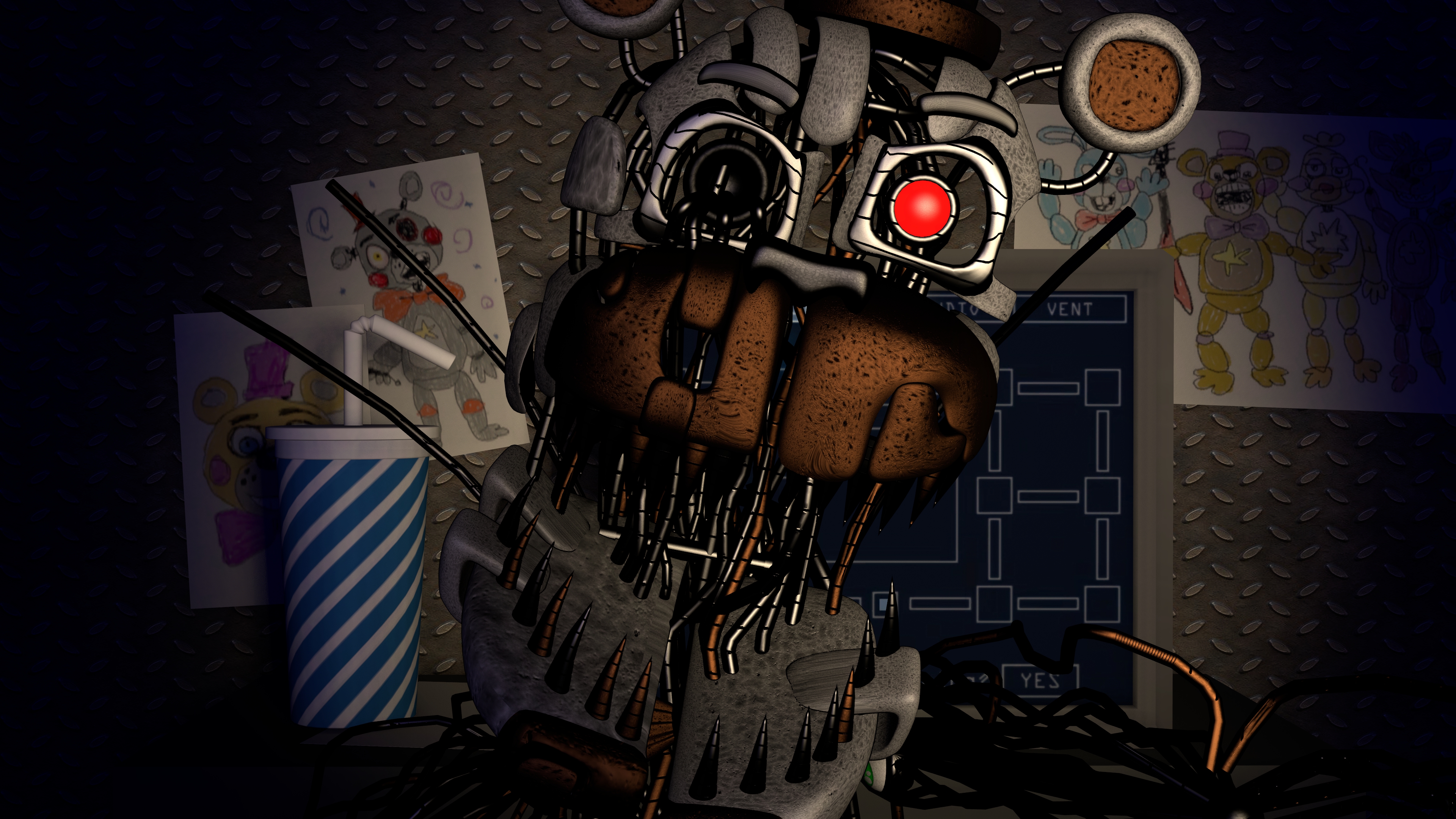 Sfm Fnaf 6) Molten Freddy in salvage Room by xXMrTrapXx on DeviantArt