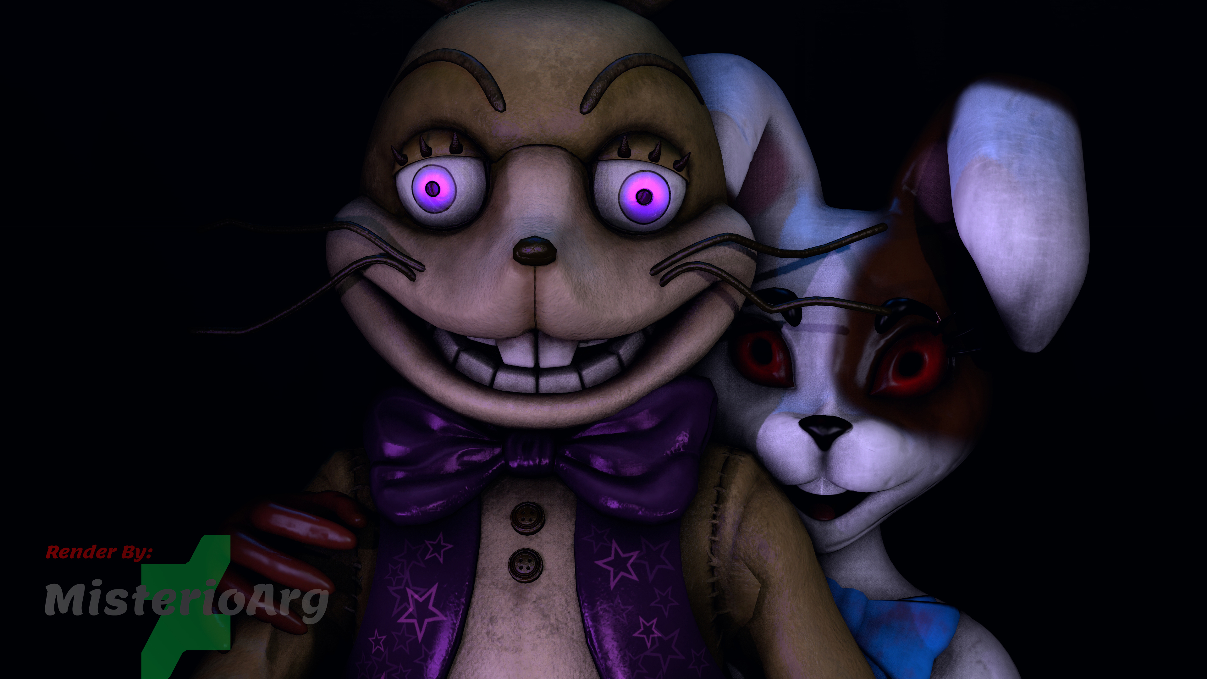 Finally I finished it! Malhare/glitchtrap fanart (And vanny) :  r/fivenightsatfreddys