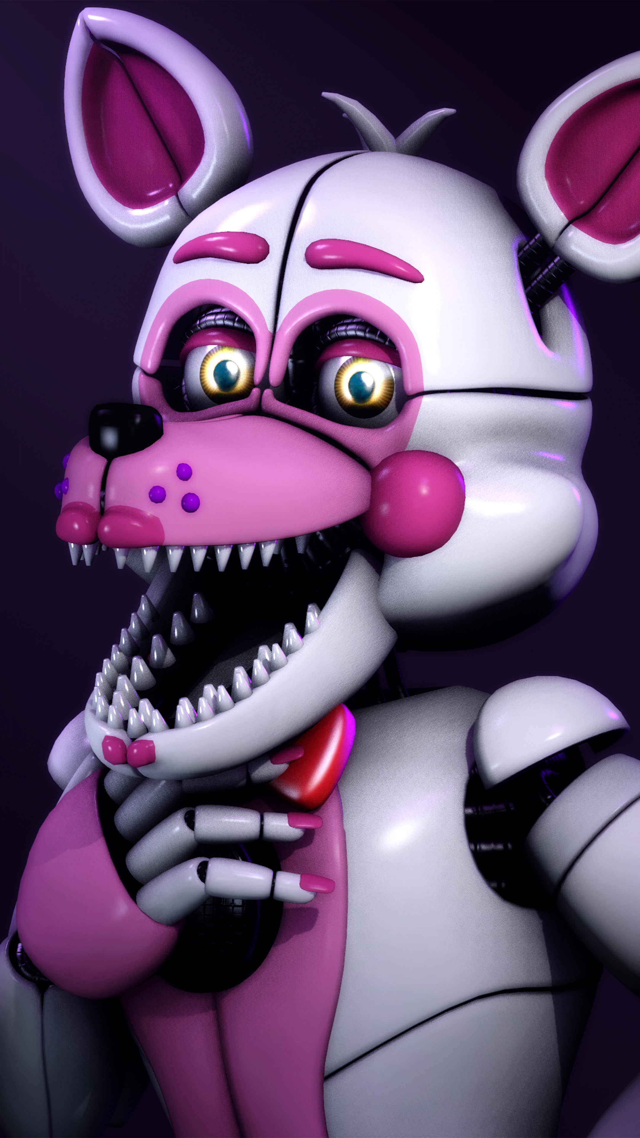 Funtime Foxy Phone Wallpaper V 2 By Misterioarg On Deviantart