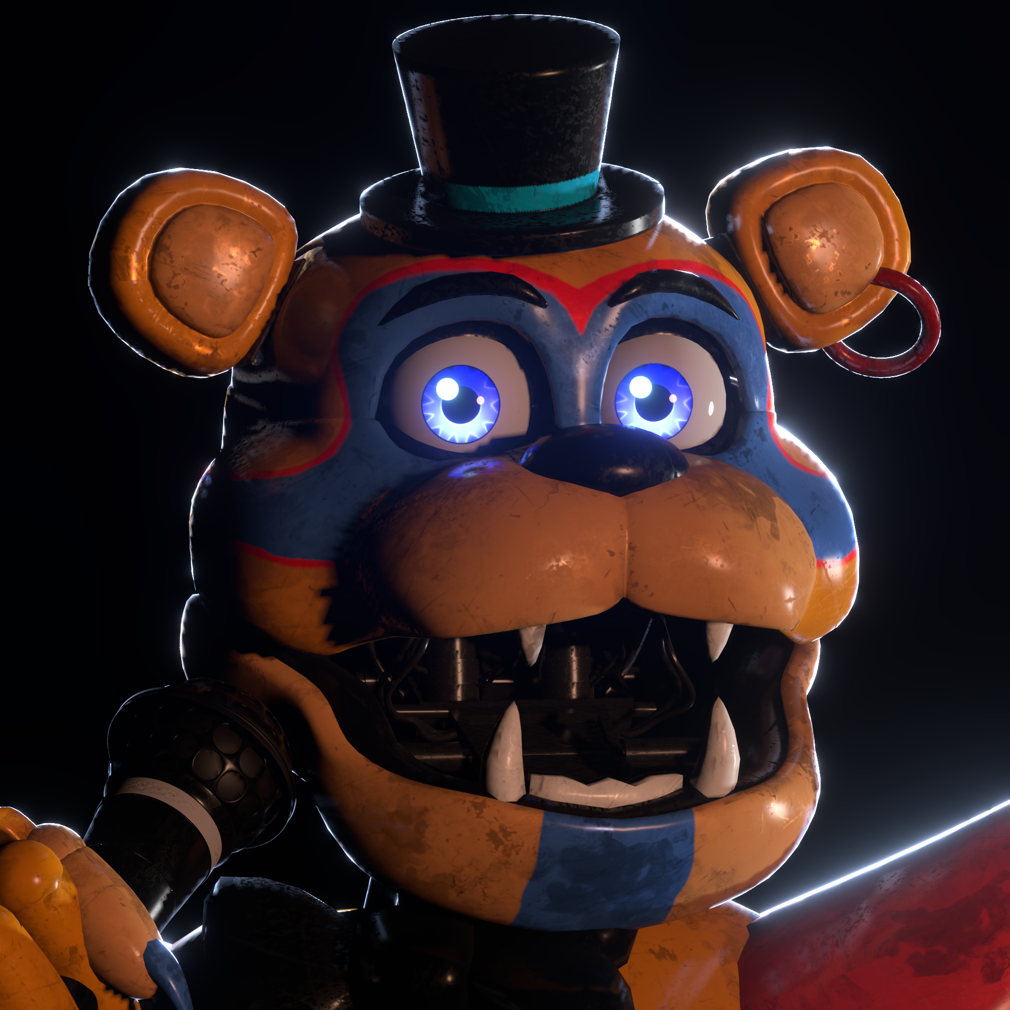 Blender/FNAF) Glamrock Bonnie and his plushie by PuppyDog186 on DeviantArt