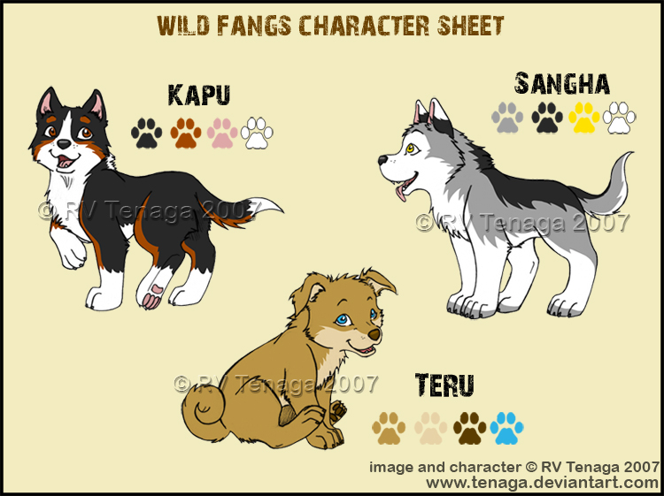 Wild Fangs Sheets_Puppies