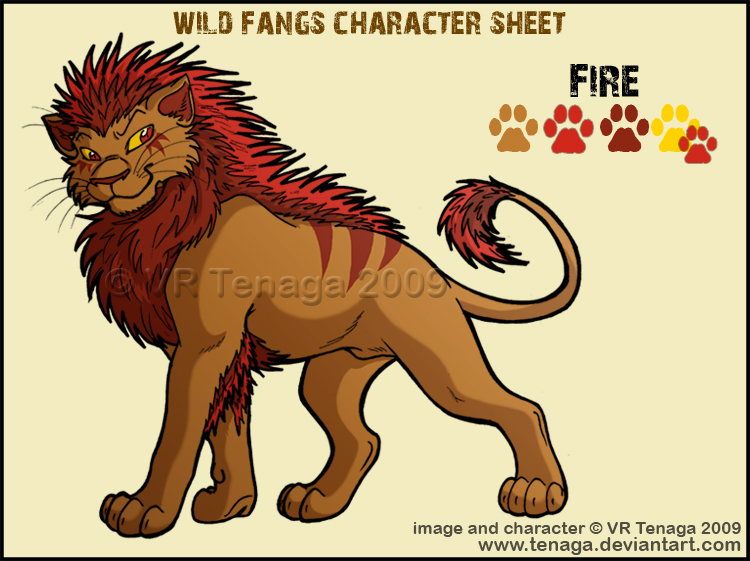 Wild Fangs Sheets_Fire