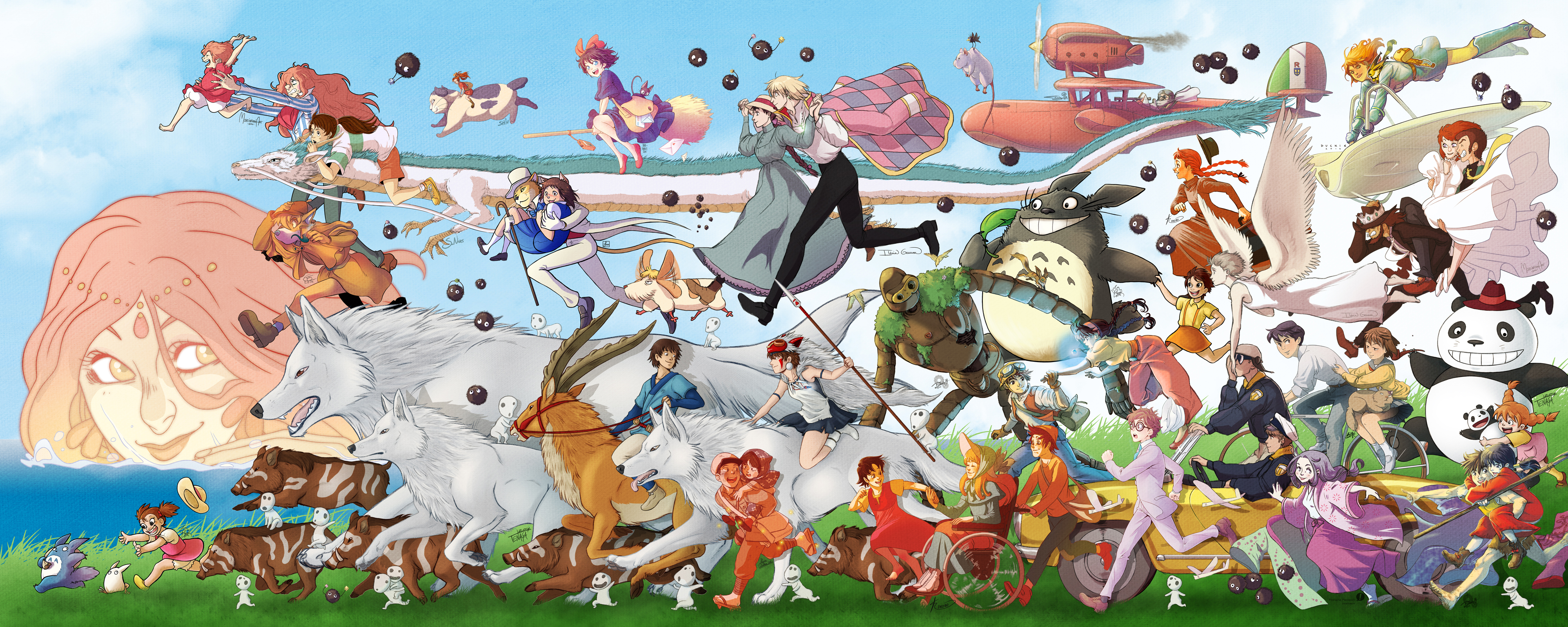 Ghibli parade! by Tenaga