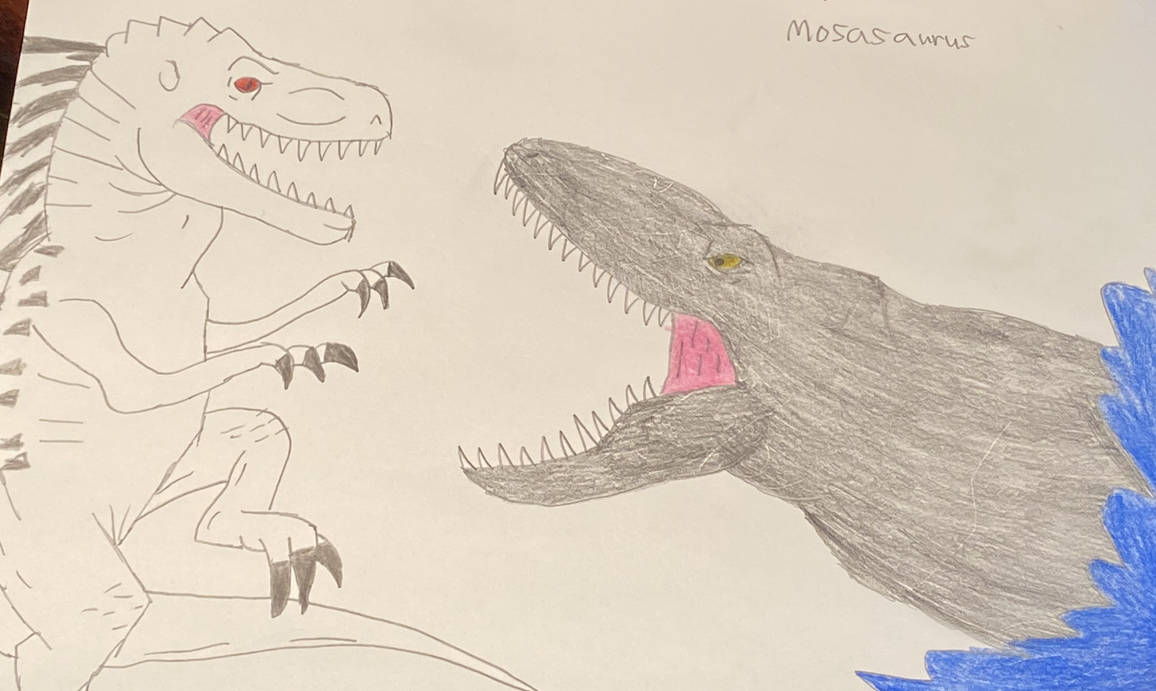 Mathosaurus Rex Indominus Rex Vs Mosasaurus by JurassicWarrior451 on DeviantArt